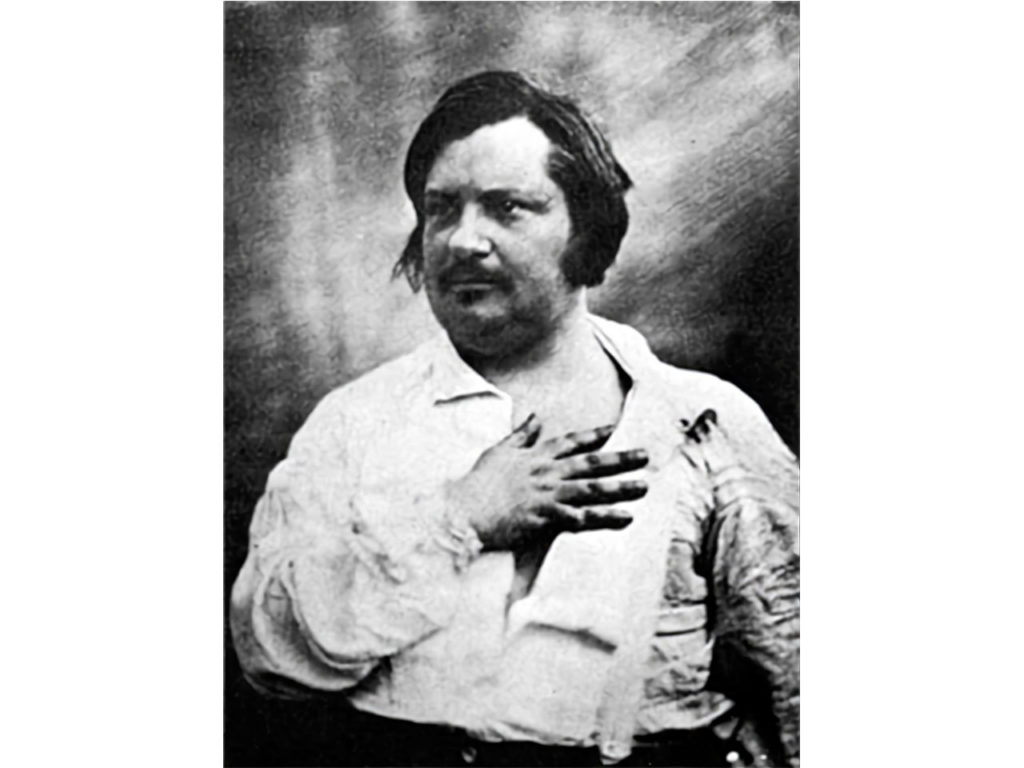 portrait de l'écrivain Honoré de Balzac