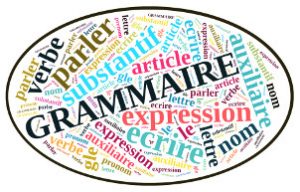 Nuage de tags avec "grammaire" et "expression"