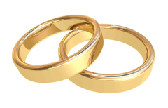 deux anneaux de mariage