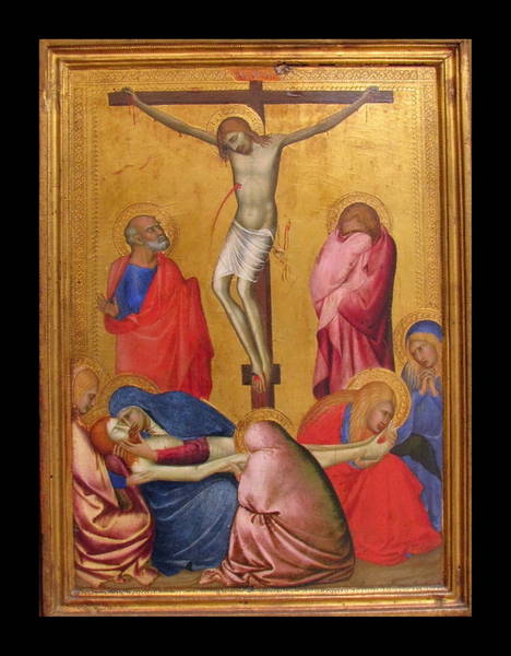 Tableau Crucifixion Barna da Siena