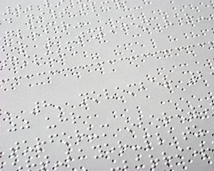 Texte en braille