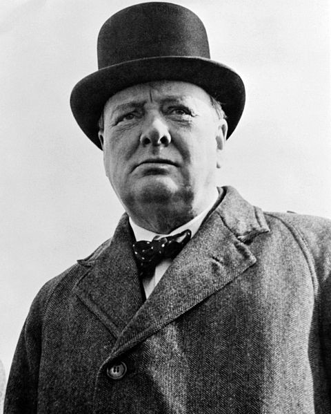 Portrait photographique de W. Churchill en 1942