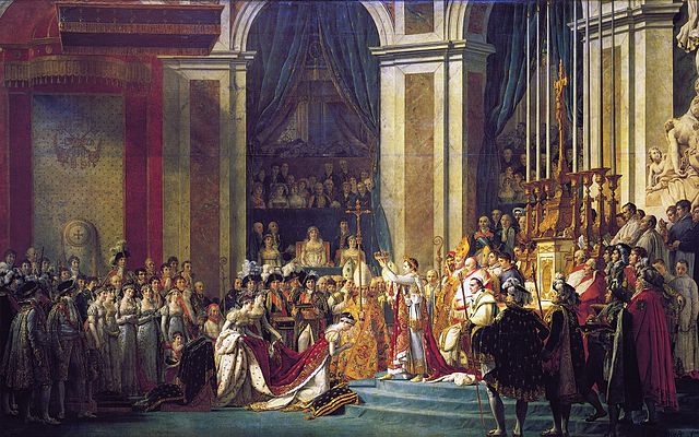 Tableau de David, Sacre de Napoléon par Pie VII