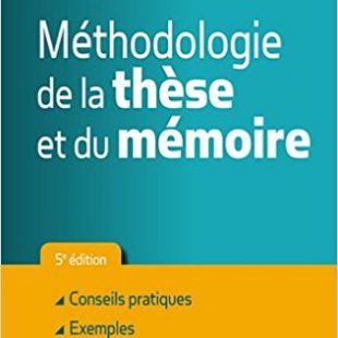 couverture du livre Méthodologie de la thèse et du mémoire