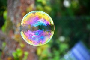Photographie de bulle de savon