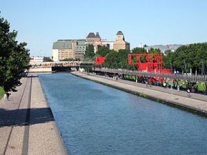 photo du canal de l'Ourcq