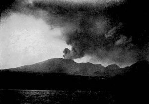 photo de l'eruption en 1902