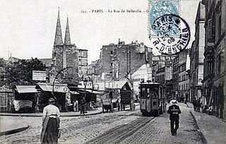 carte postale de Belleville vers 1900