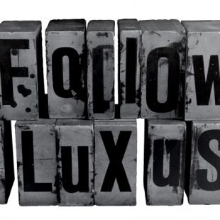 Logo : Folow Fluxus en lettres de casse