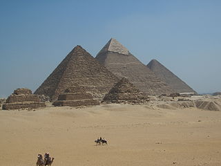 Photographies des pyramides de Gizeh