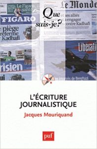 couverture du livre L'écriture journalistique