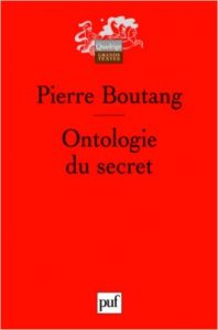 couverture du livre Ontologie du secret