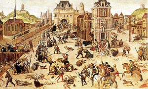 tableau de François Dubois représentant le massacre