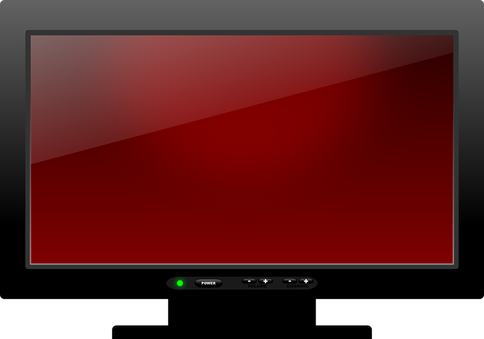 image numérique d'un écran de télévision