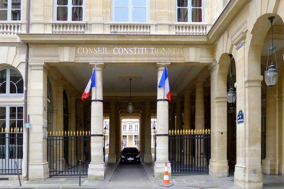 Conseil constitutionnel rue de Montpensier à Paris