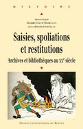 couverture du livre Saisies, spoliations et restitutions