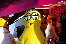 marionnette de Barbapapa en gros plan