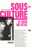 couverture du livre Sous-cultures