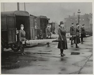 photo des ambulanciers de la Croix rouge (USA), 1917