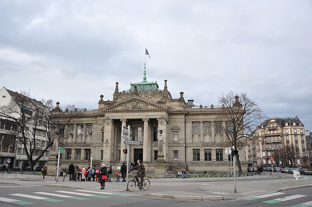 Facade du Palais de justice de Strasbourg