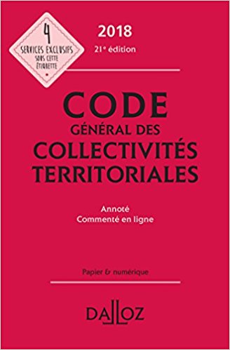 couverture du code général des collectivités territoriales