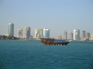 Doha, la capitale vue de la mer