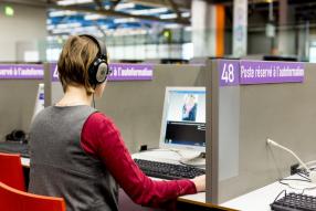 photographie de l'espace autoformation de la Bpi