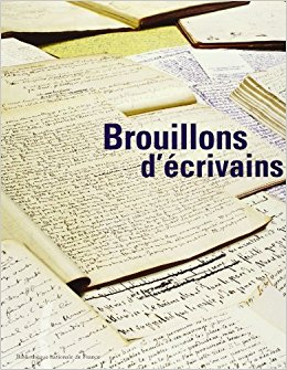 Affiche de l'exposition de la Bnf Brouillons d'écrivains