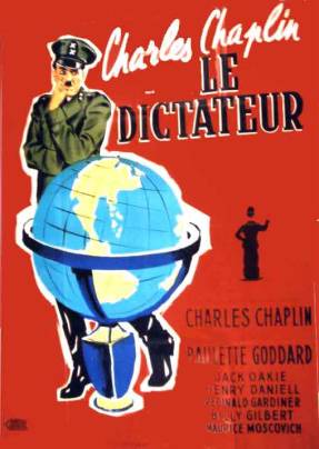 Affiche du film Le Dictateur de Chaplin