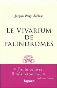 couverture du livre Vivarium des palindromes