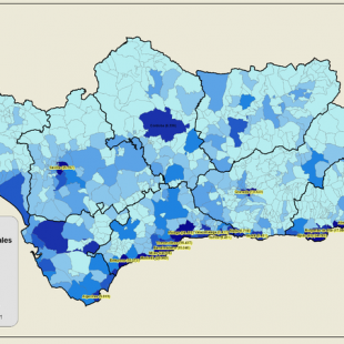 carte des migrants de la province d'Almeria en 2007