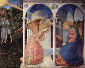 Fra Angelico, l'Annonciation, circa 1430