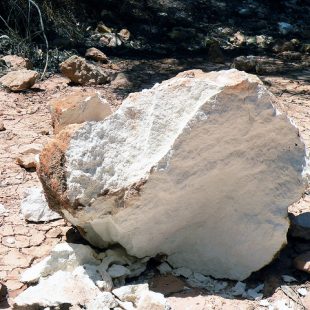photographie d'un bloc de Kaolin