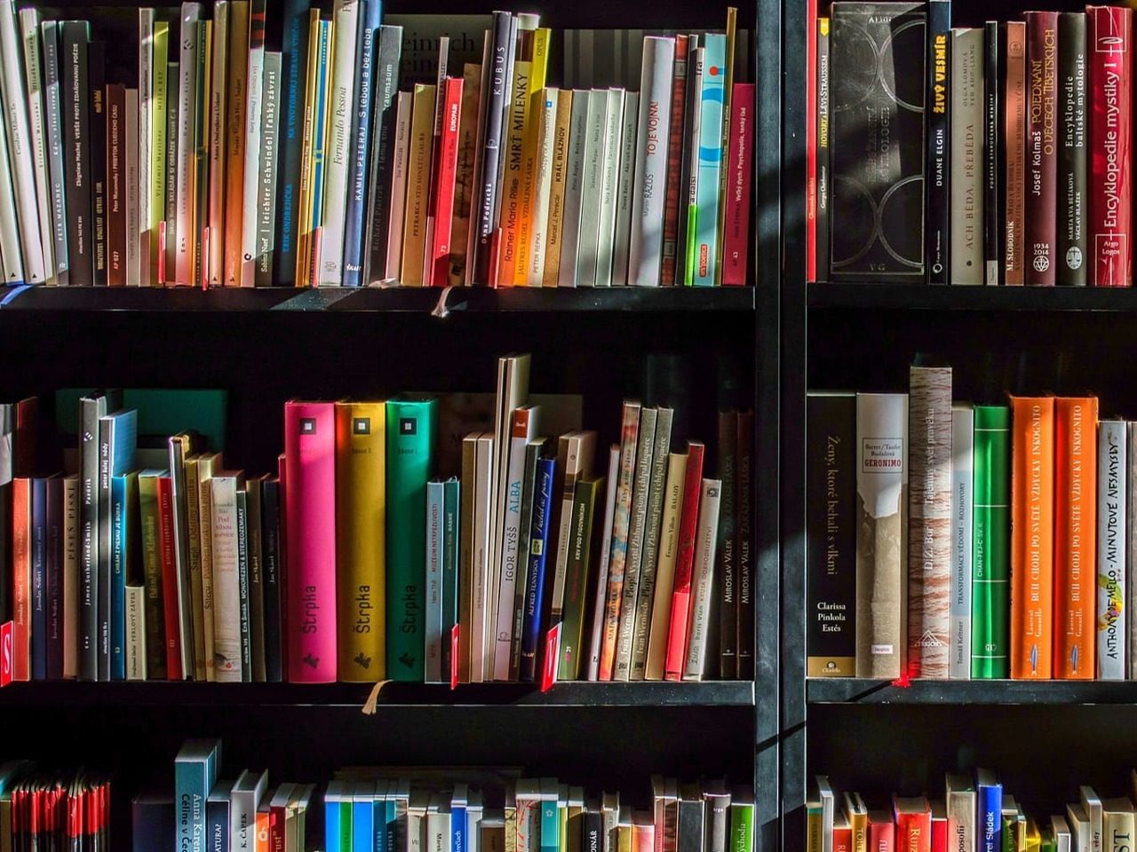 Image d'une étagère de livres