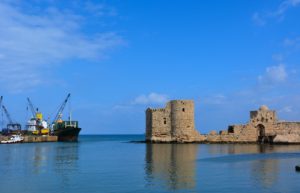 Le château de Sidon au Liban