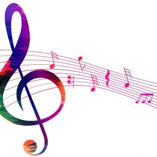 Portée et note de musique sur freepik