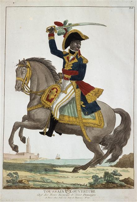 Toussaint_Louverture,_chef_des_insurgés_de_Saint-Domingue à cheval