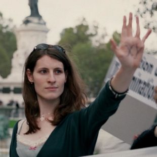 Activiste transgenre à une manifestation pour les droits des transsexualisme à Paris en France, (photo)
