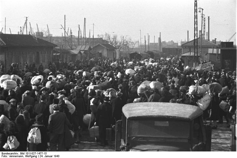 Marseille, Gare d'Arenc. Déportation juive. Janvier 1943