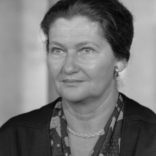 Photo n&b de Simone Veil