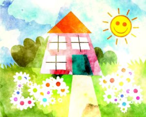 Maison dessin d'enfant