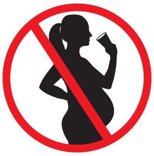 Visuel du message de prévention = zéro alcool pendant la grossesse.