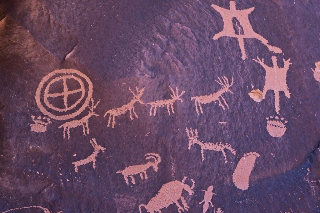 Art rupestre sur roche