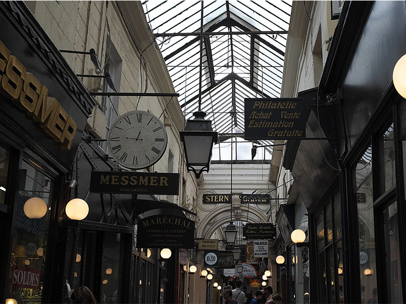 Passage des Panoramas situé dans le deuxième arrondissement de Paris