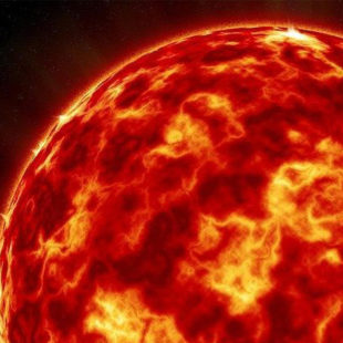 photo du soleil en plan rapproché