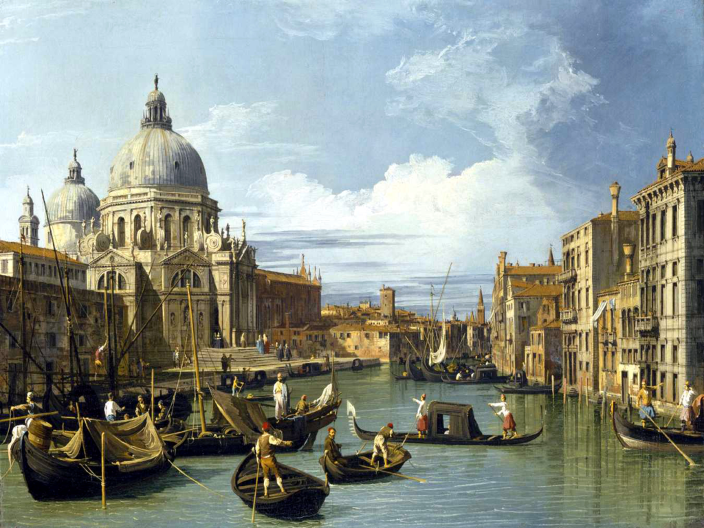 Panorama de Venise par le peintre vénitien Canaletto