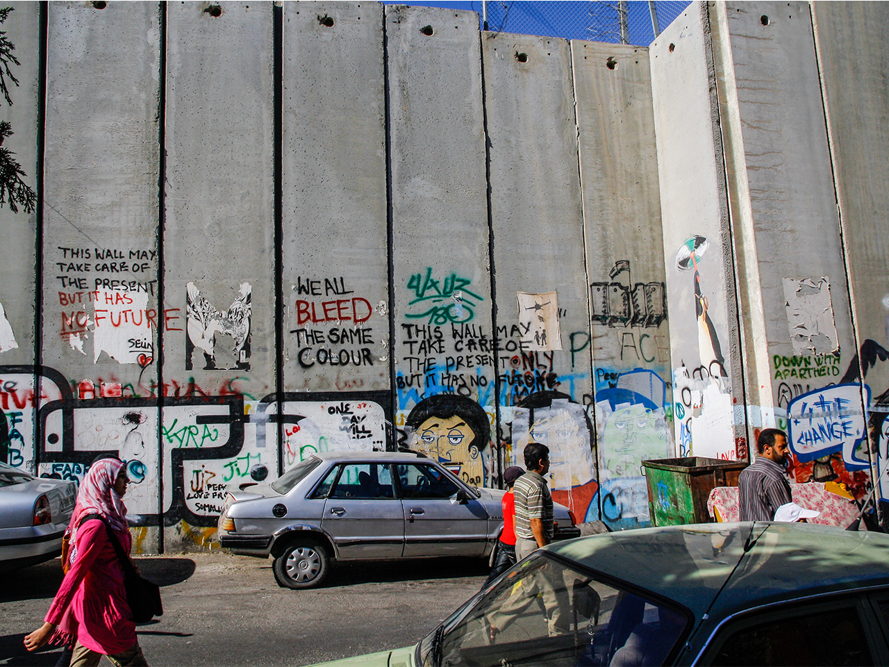 Graffitis sur le mur du côté cisjordanien