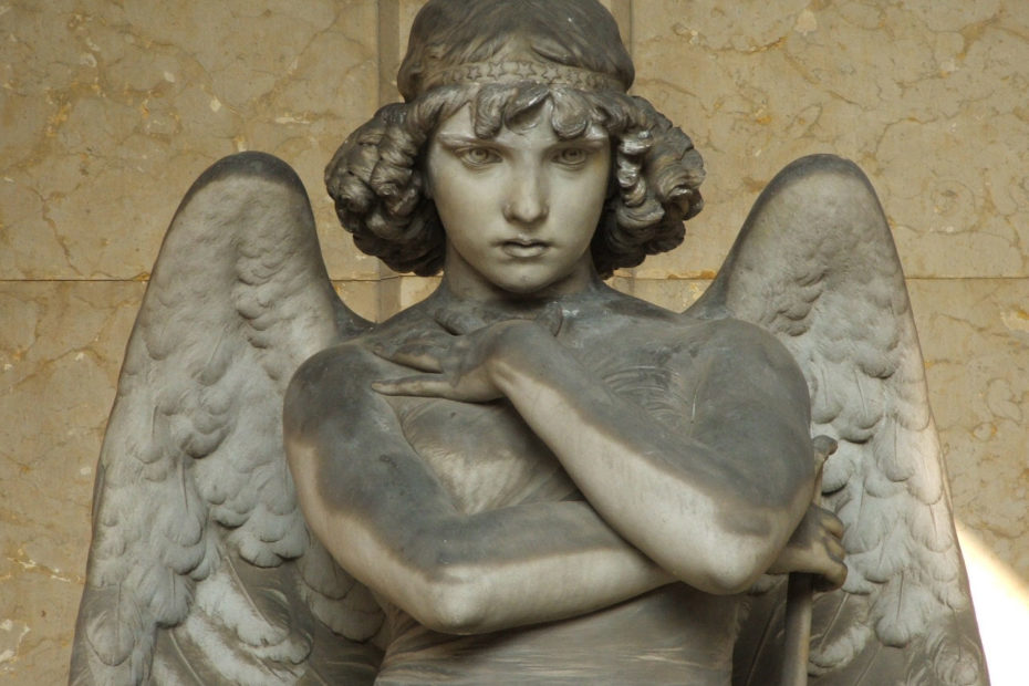 Sculpture d'ange de Monteverde