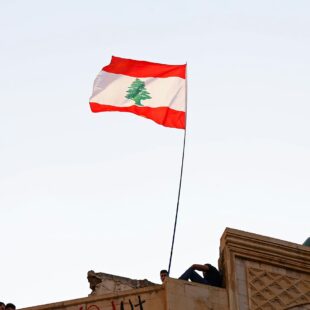 Drapeau libanais.