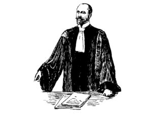 La robe d'un avocat français au XIX ème siècle